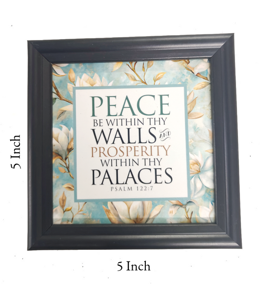 English Bible Verse Frame Board – 5x5 Inch Size, High-Quality and Durable Design