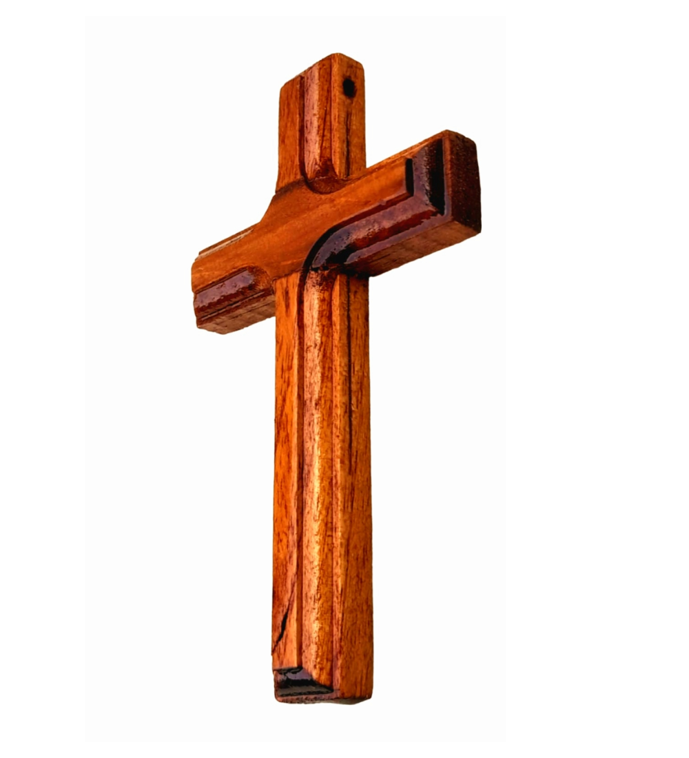 Pure Dark Wood Cross Small
