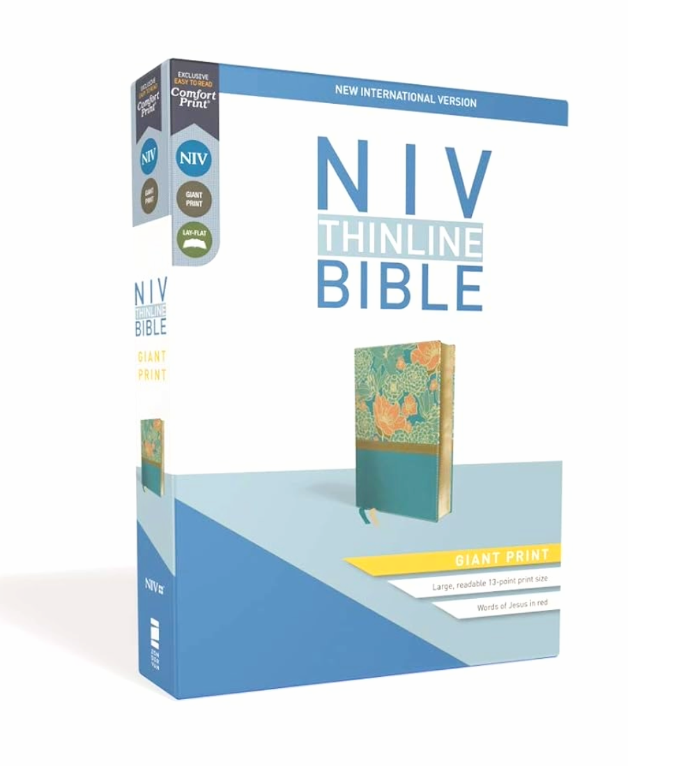 NIV Thinline Bible | Giant Print | Thinline Giant Print | Imitation Leather | Red Letter Edition | New International Version | Turquoise | Leathersoft | New Edition