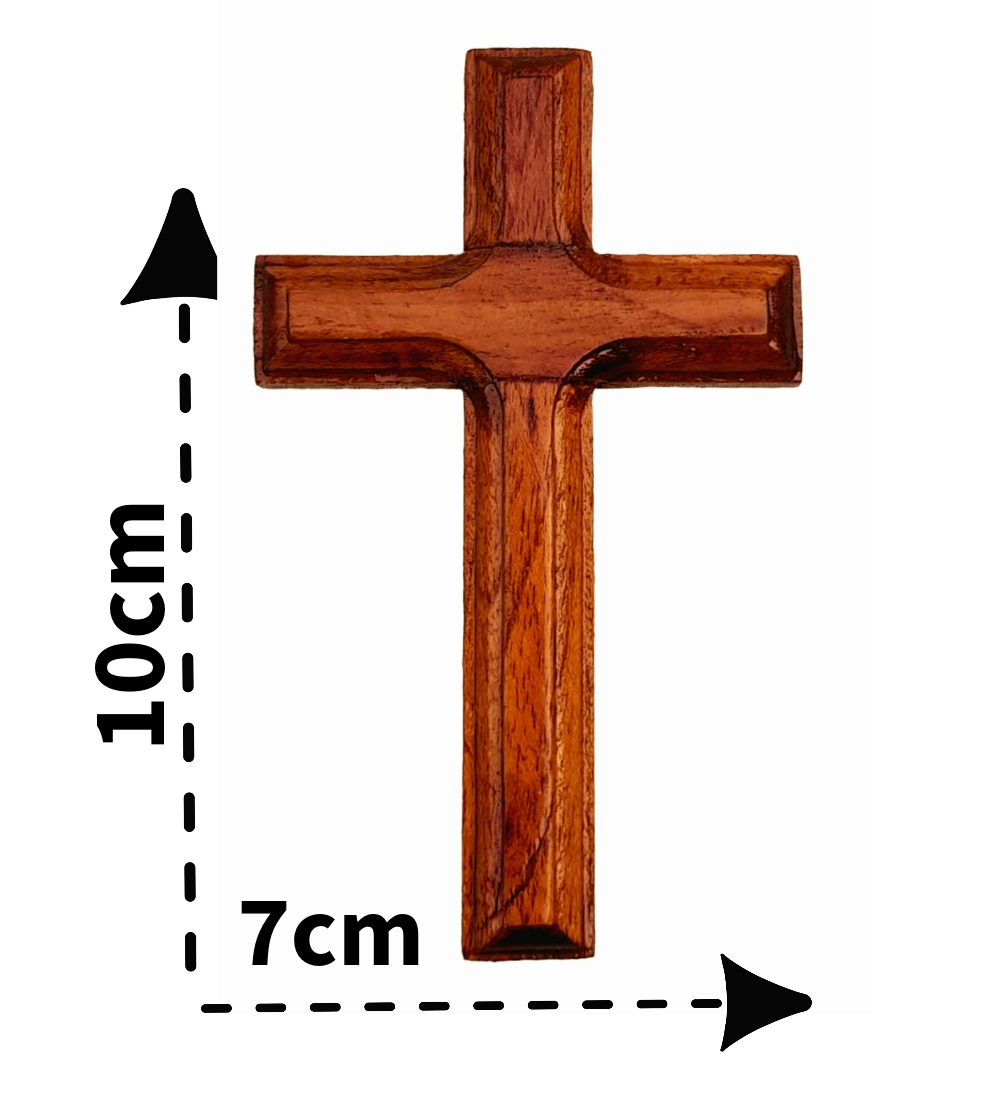 Pure Dark Wood Cross Small