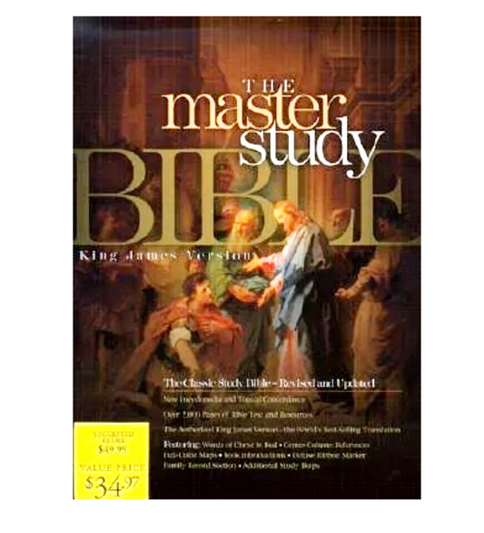The Master Study Bible | King James Version | Black Leather Bonded | New Edition