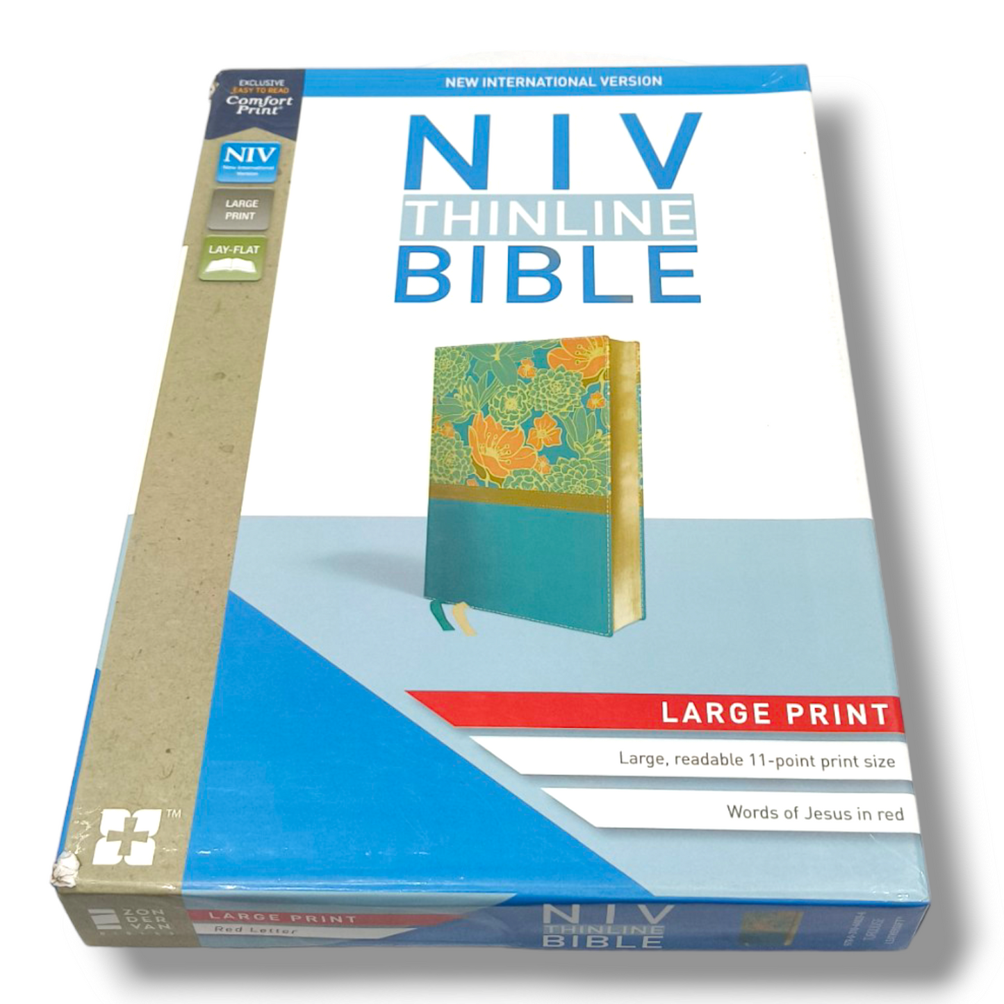 NIV Thinline Bible | Giant Print | Thinline Giant Print | Imitation Leather | Red Letter Edition | New International Version | Turquoise | Leathersoft | New Edition
