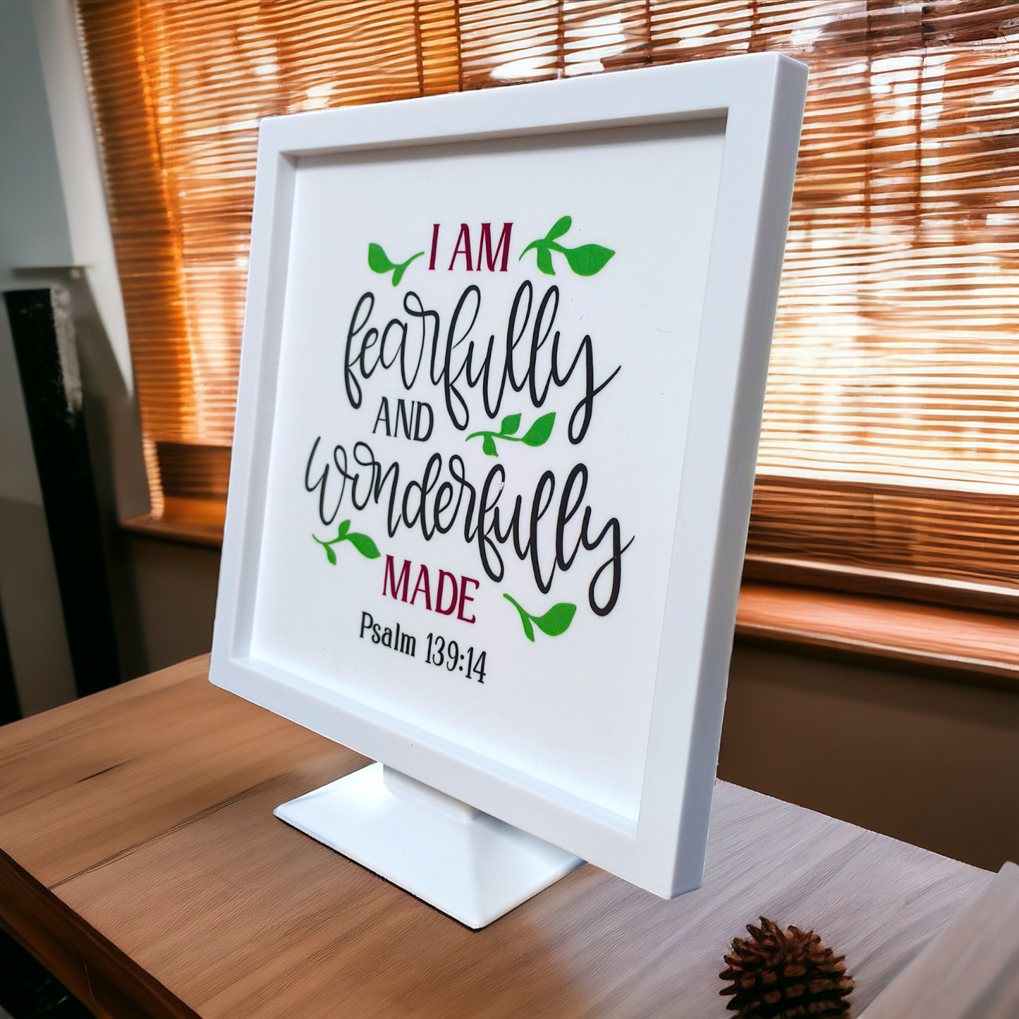 Stand Frame | High Quality | Best Gift For Home Decor | ( Psalms : 139:14 )