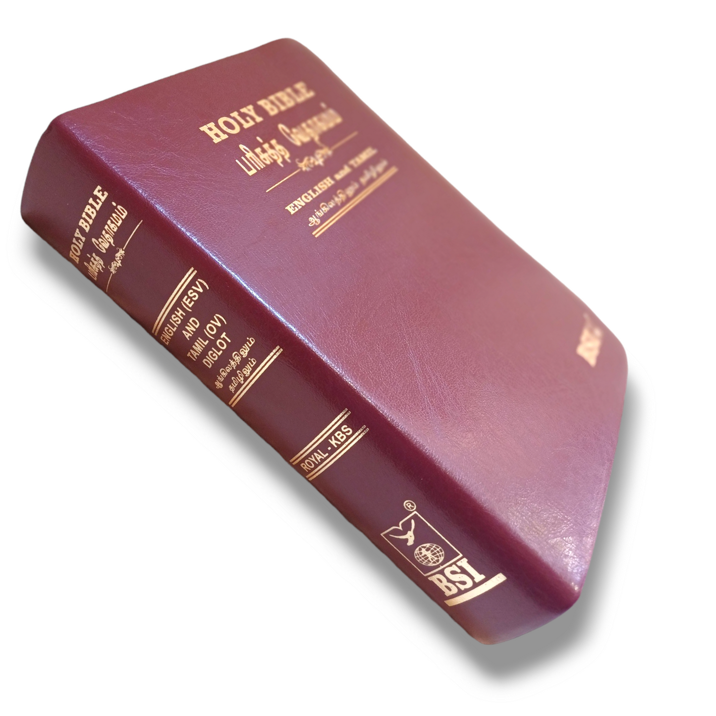 Tamil-English Diglot Bible | Korean Print | Large Print | Black Leather Bound Edition | Golden Edge | New Edition