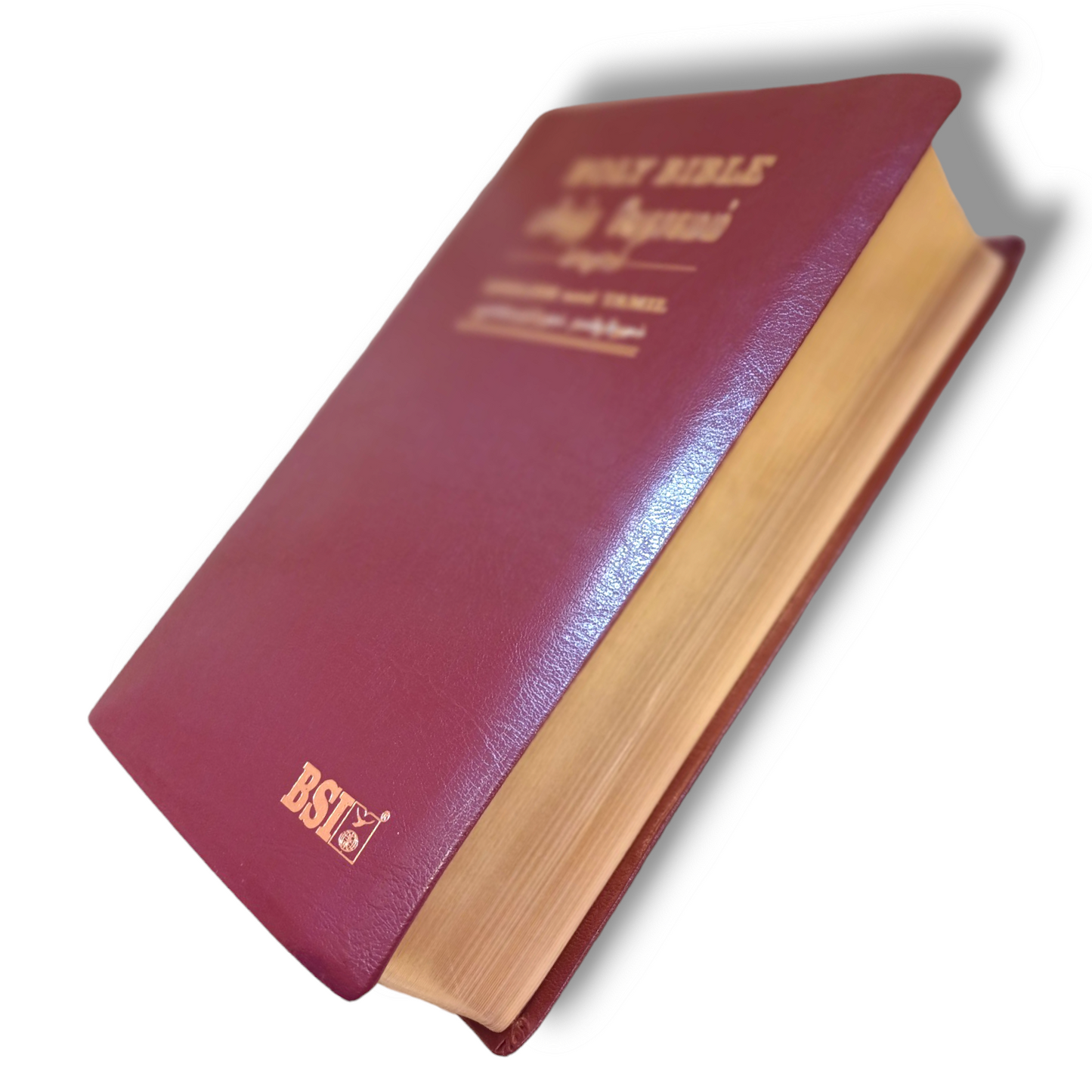Tamil-English Diglot Bible | Korean Print | Large Print | Black Leather Bound Edition | Golden Edge | New Edition