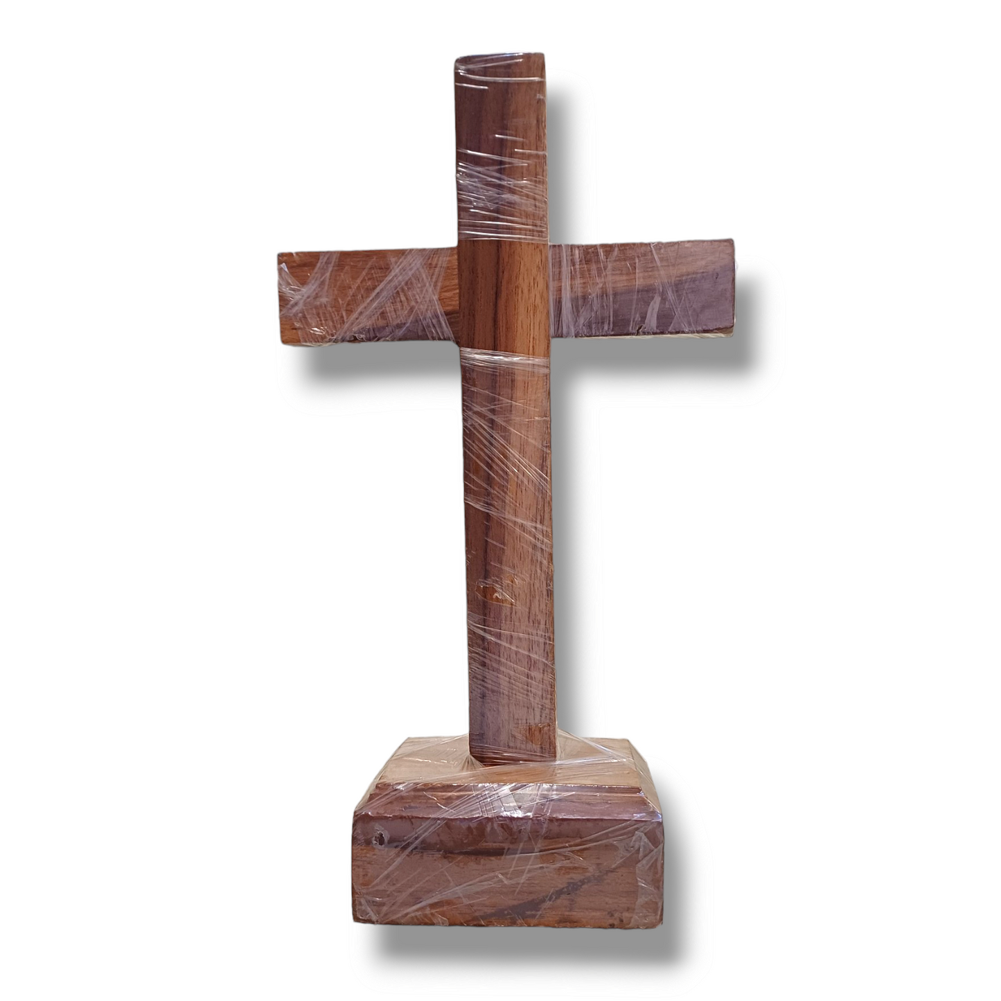 Stand Wooden Cross | Pure Wood | With Attached Wood Stand | Attractive Wooden Cross For Home