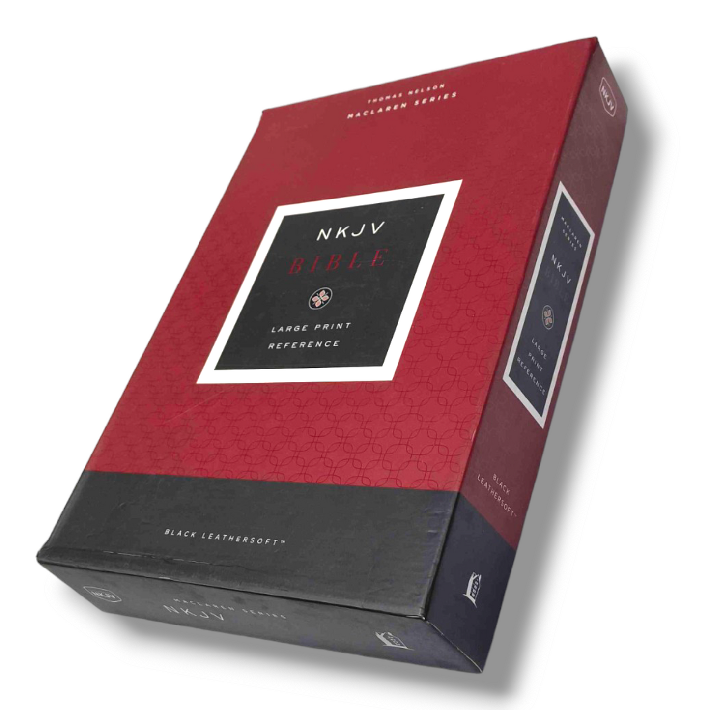 NKJV, Large Print Verse-by-Verse Reference Bible | Maclaren Series | Leathersoft, Black Cover | Comfort Print | New King James Version