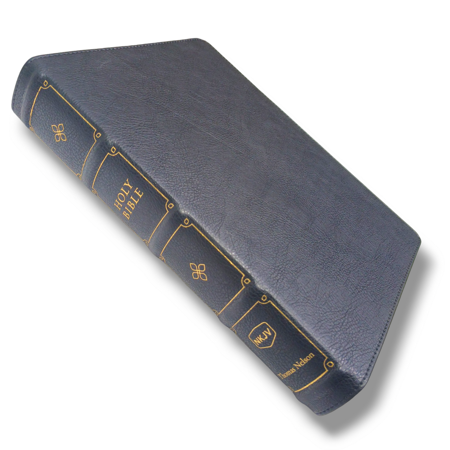 NKJV, Large Print Verse-by-Verse Reference Bible | Maclaren Series | Leathersoft, Black Cover | Comfort Print | New King James Version