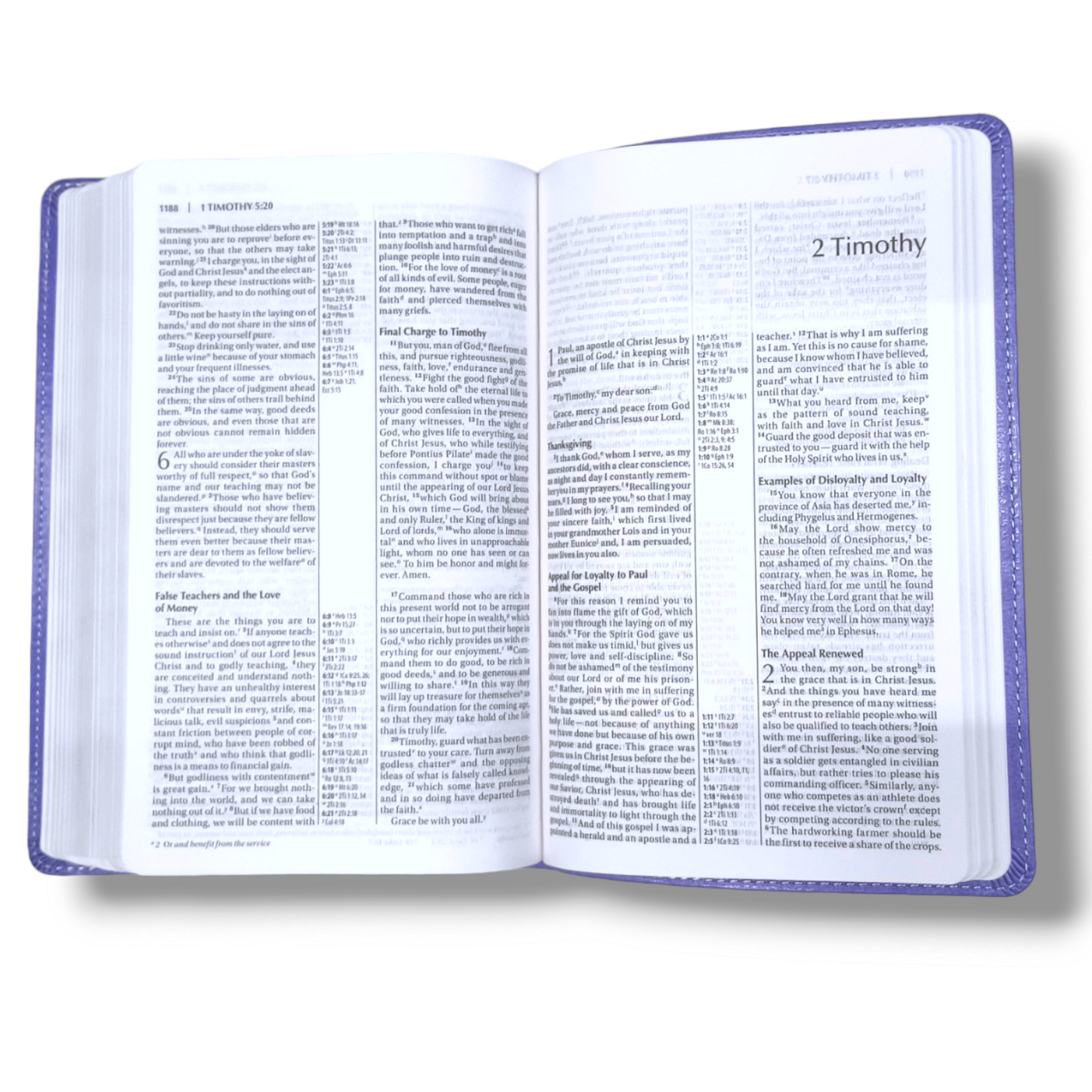 NIV Thinline Reference Bible | Attractive Purple Design Bound Cover | Holy Bible: New International Version | Lavender | Italian Duo-Tone | New Edition