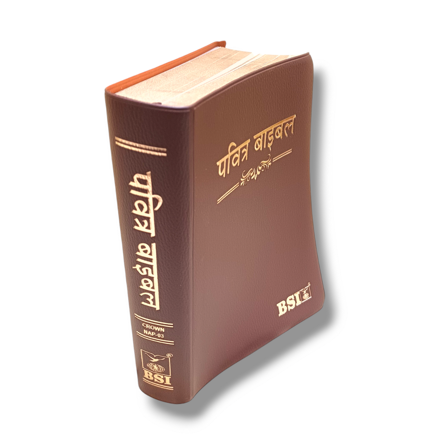 Holy Hindi Bible | Crown Size Edition | Maroon Color Bound | With Golden Edge | Attractive Bound Edition | New Edition