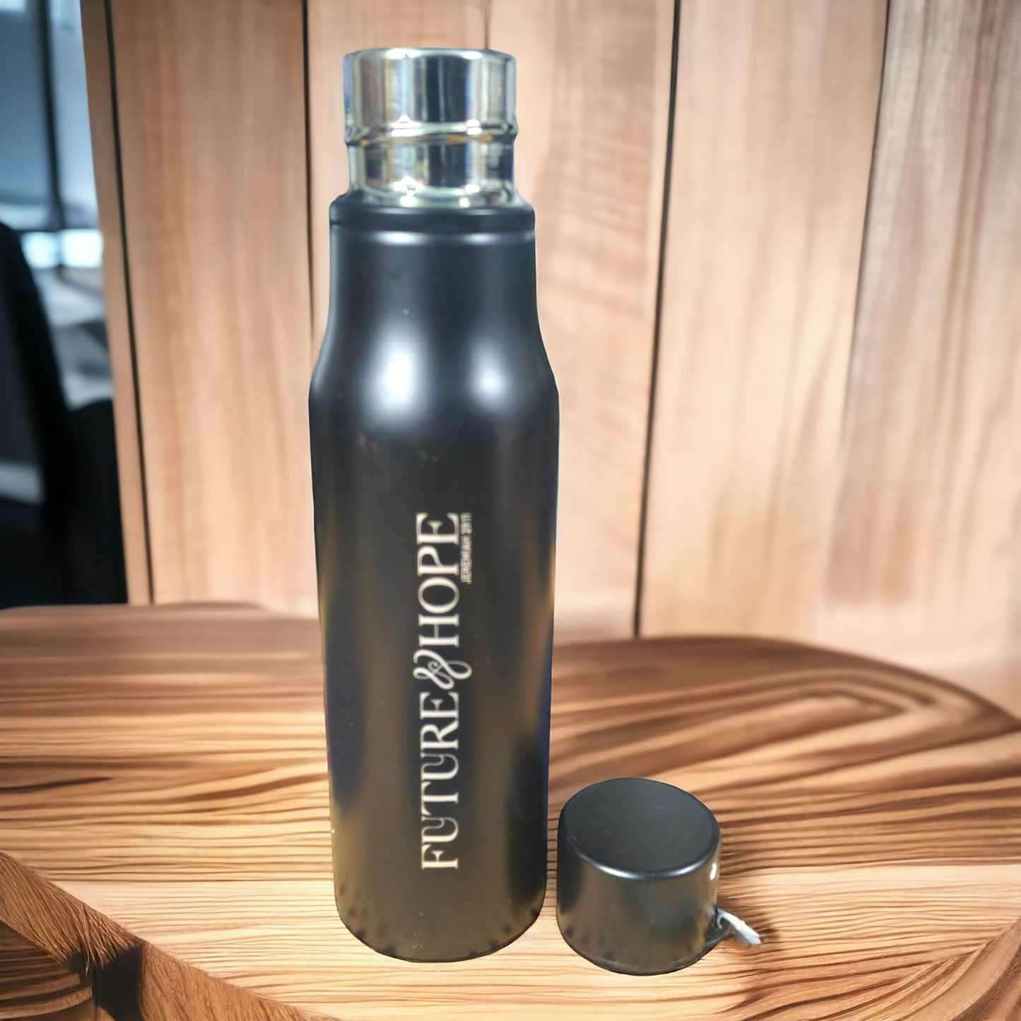 Premier Stainless Steel | Bible Verses Printed ( Future & Hope Jeremiah 29:11 ) Water Bottle | 750 ml| Premier Kitchen | Pure Stel