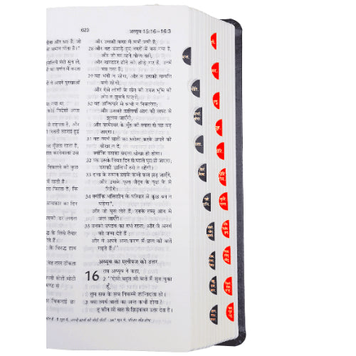 Hindi Bible with Thumb Index Black Color Bound
