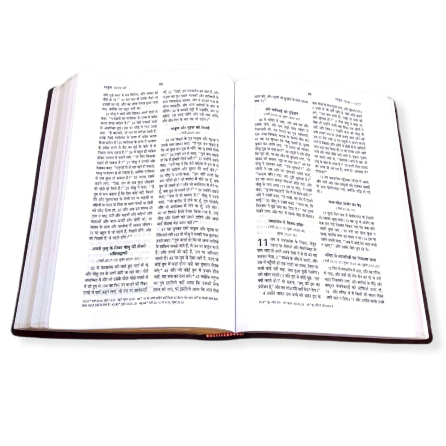 The Holy Pulpit Big Letter | Leather Cover | Golden Edge Bible | In Hindi Leather Cover | New Edition