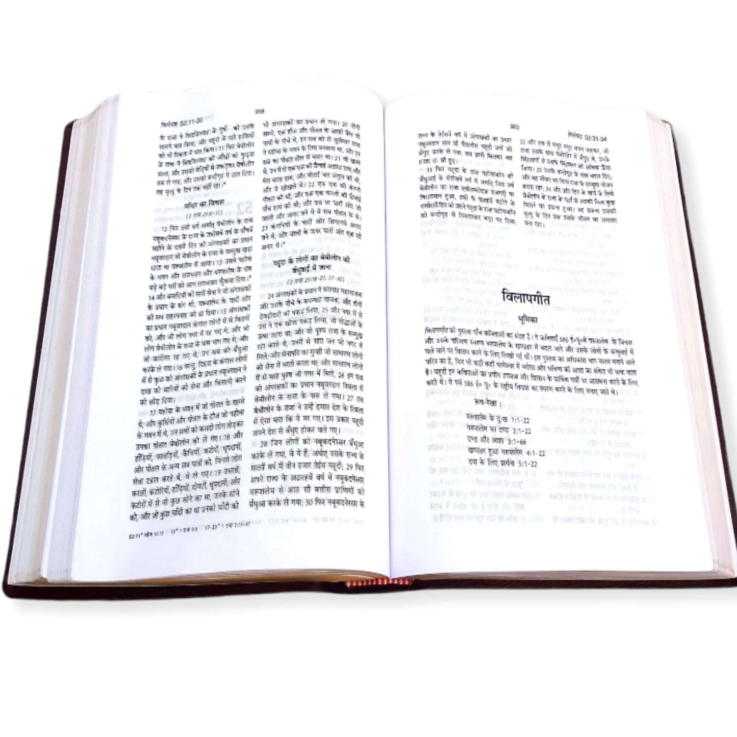The Holy Pulpit Big Letter | Leather Cover | Golden Edge Bible | In Hindi Leather Cover | New Edition