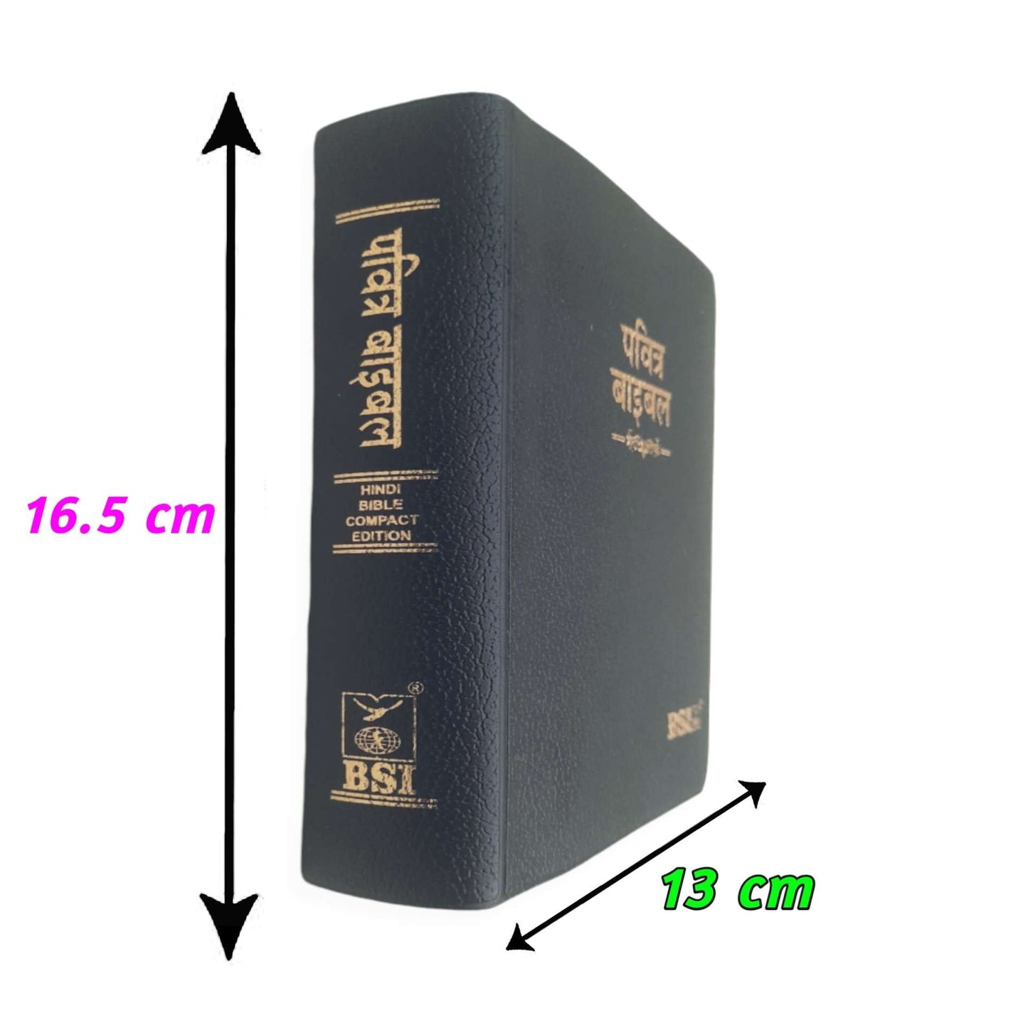Hindi Bible Compact | with Thumb Index | Missionary Regular Edition | Amity Edition | Golden Edge
