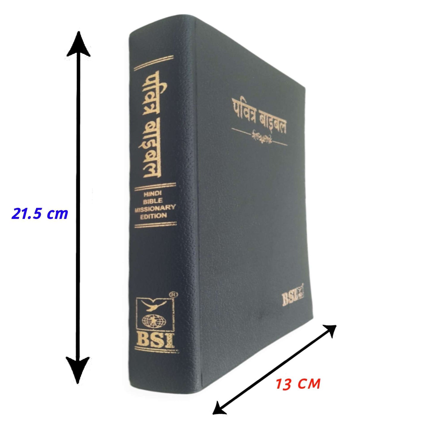 Hindi Bible | with Thumb Index | Missionary Regular Edition | Medium Size | Amity Edition | Golden Edge