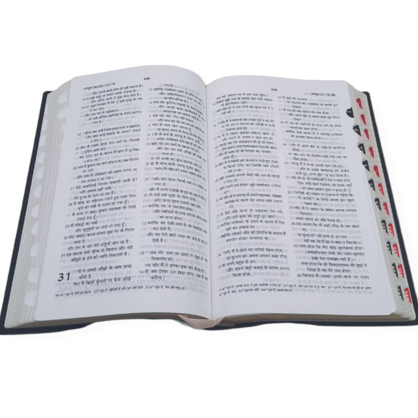 Hindi Bible | with Thumb Index | Missionary Regular Edition | Medium Size | Amity Edition | Golden Edge