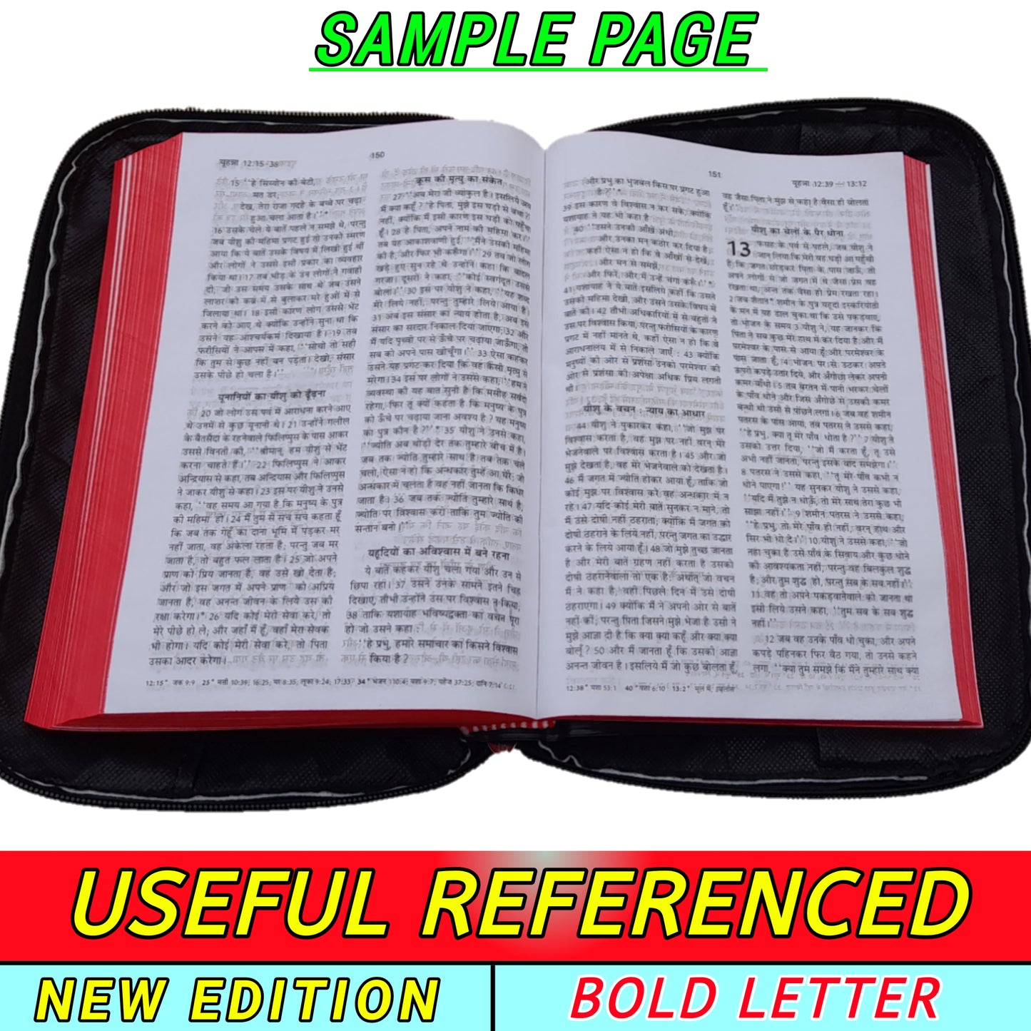The Holy Hindi Bible With Cover , 2022 New Edition Hindi Bible With Cover
