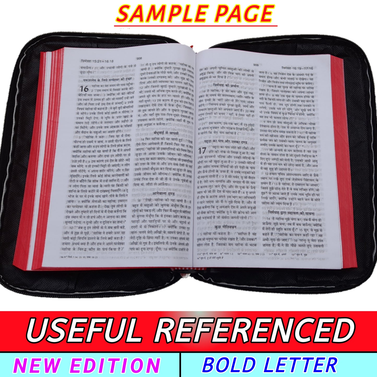 The Holy Hindi Bible With Cover , 2022 New Edition Hindi Bible With Cover