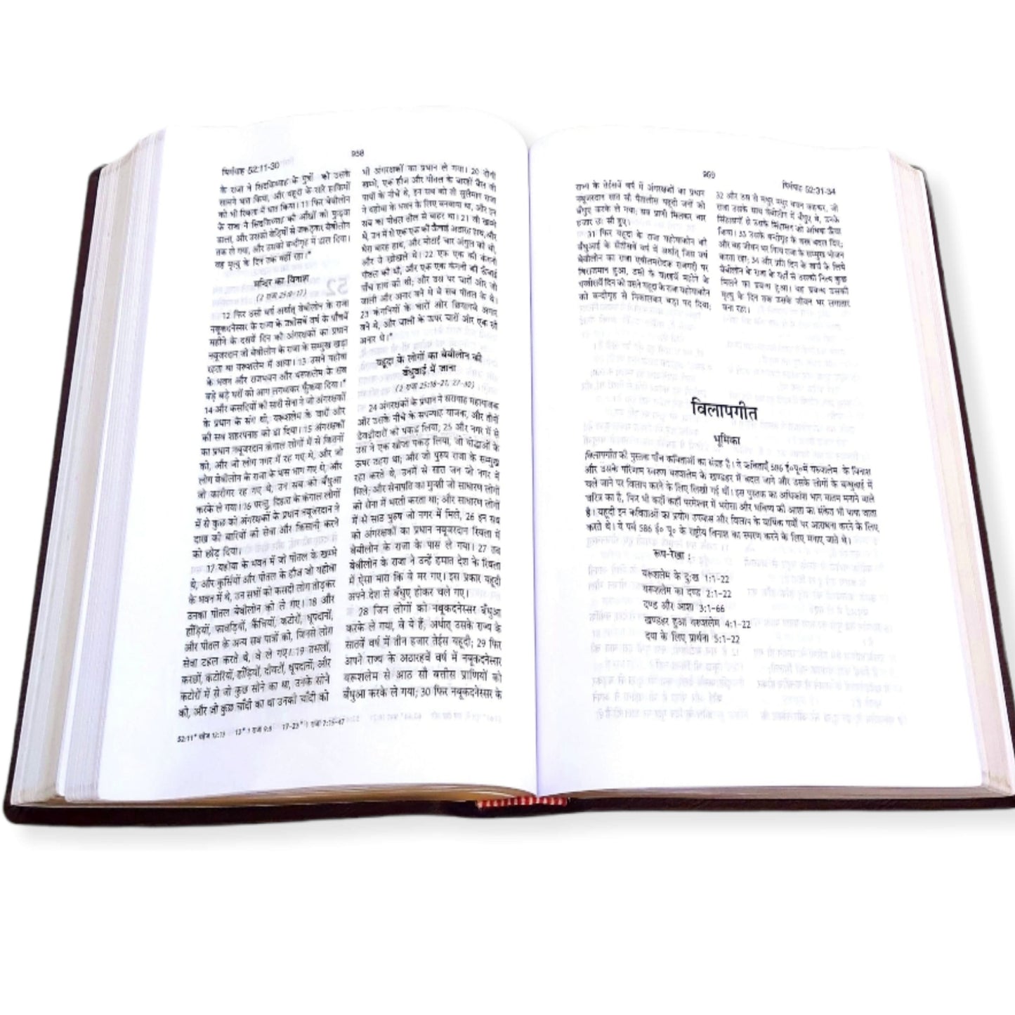 Holy Pulpit Bible | Big Letter Bible | Golden Edge Bible | In Hindi Leather Cover | New Edition