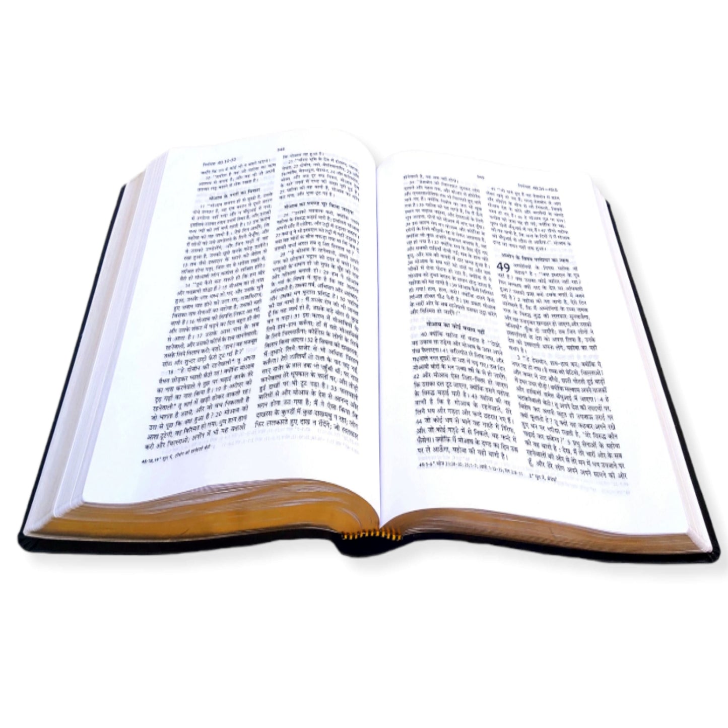 The Holy Pulpit Bible | Big Letter Bible | Golden Edge Bible | In Hindi Leather Cover | New Edition