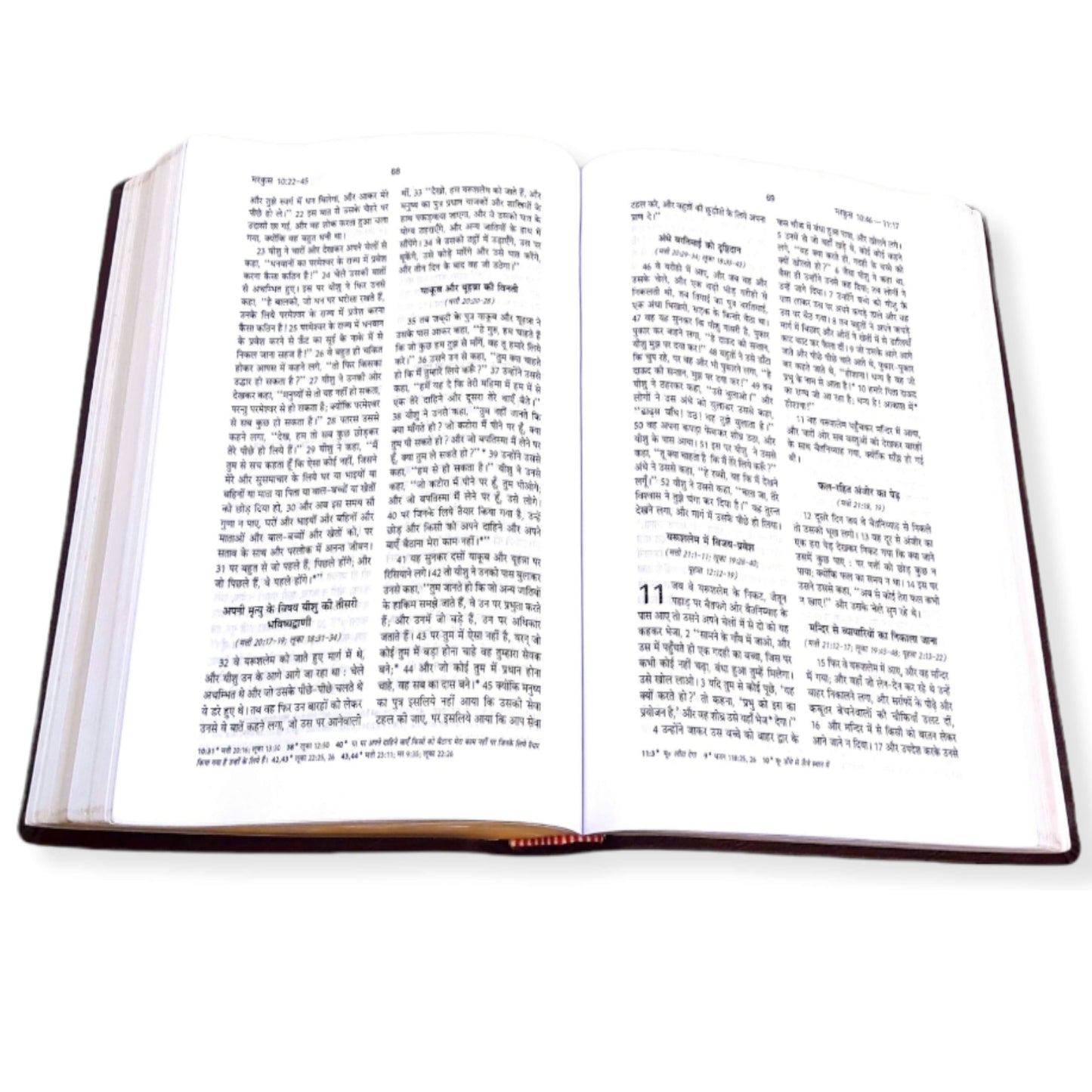 The Holy Pulpit Bible | Big Letter Bible | Golden Edge Bible | In Hindi Leather Cover | New Edition