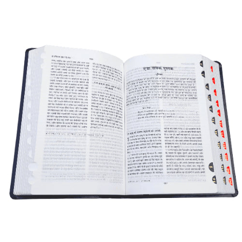 Hindi Bible with Thumb Index Black Color Bound