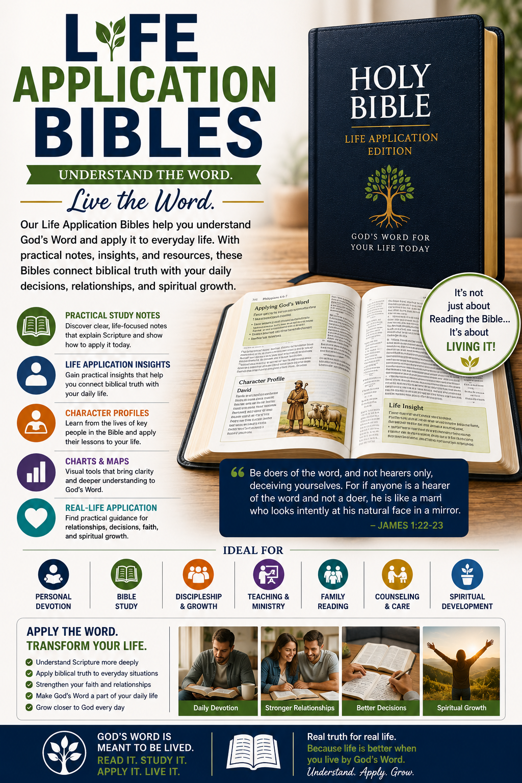 Life Application Bibles - THE CHRISTIAN GALLERY