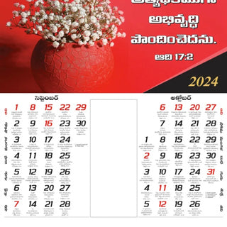 2025 Telugu Wall Calendar