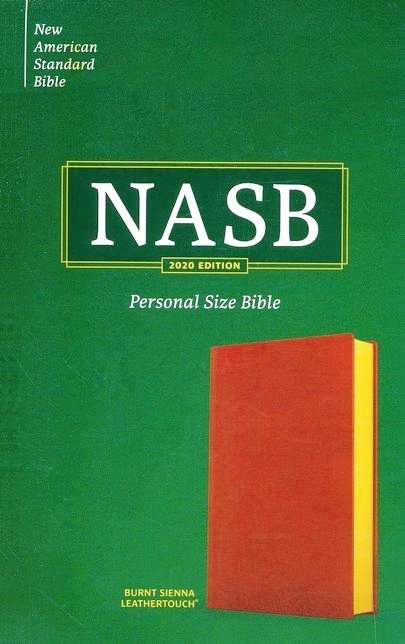 NASB 2020 Edition: Personal Size Bible - Burnt Sienna Leathertouch