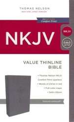 NKJV Value Thinline Bible: Imitation Leather - Charcoal