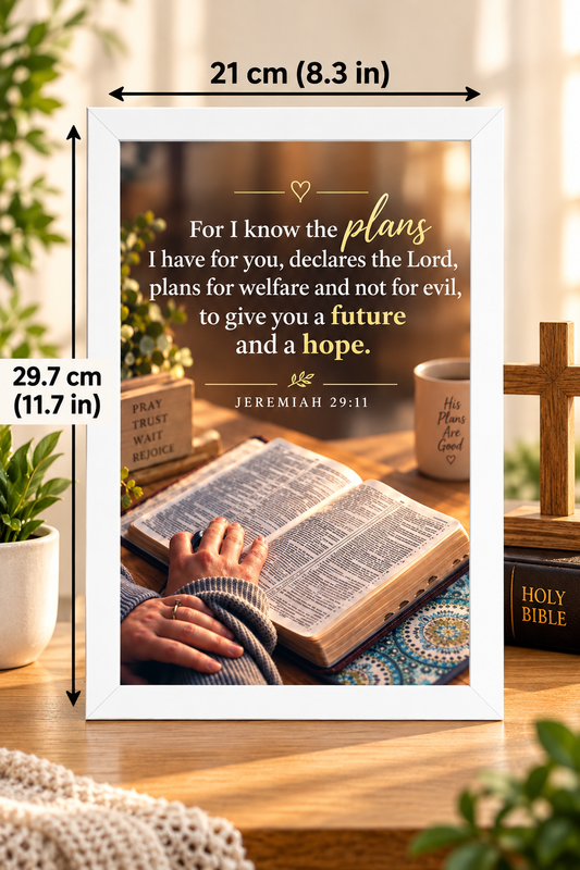 Jeremiah 29:11  Bible Verse Frame – Future & Hope