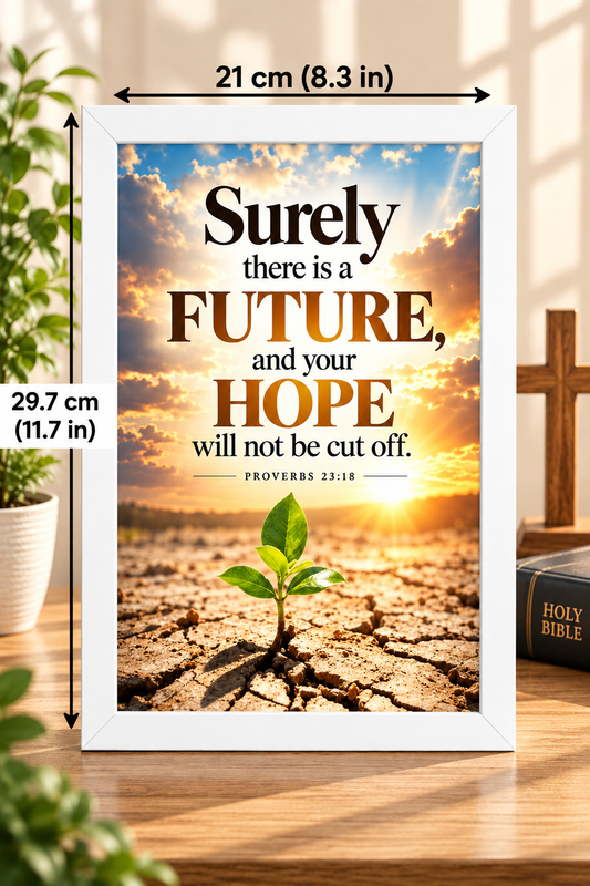Proverbs 23:18 Bible Verse Frame – Future & Hope