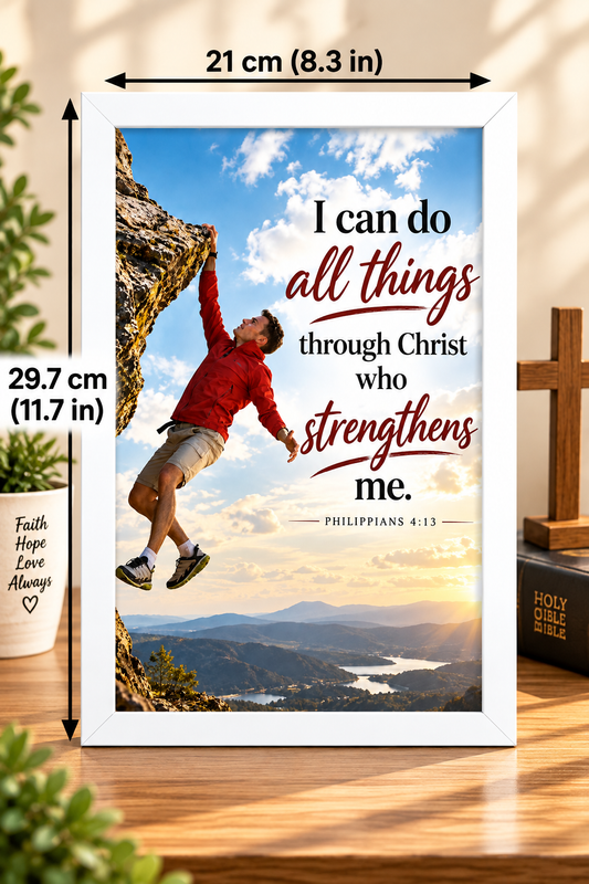 Philippians 4:13 Bible Verse Frame – I Can Do All Things