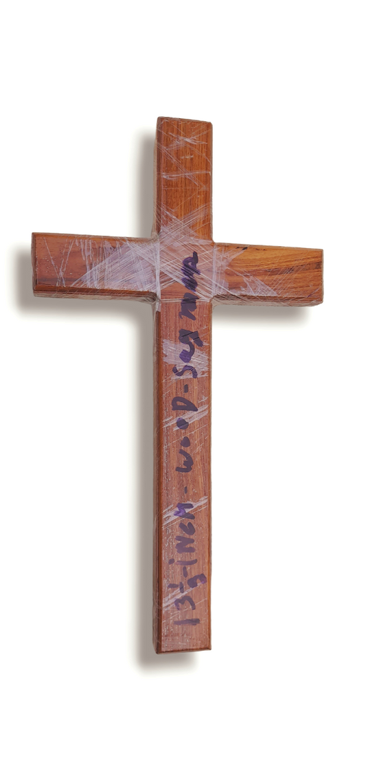 Cross Jesus Wood 13.5 Inch