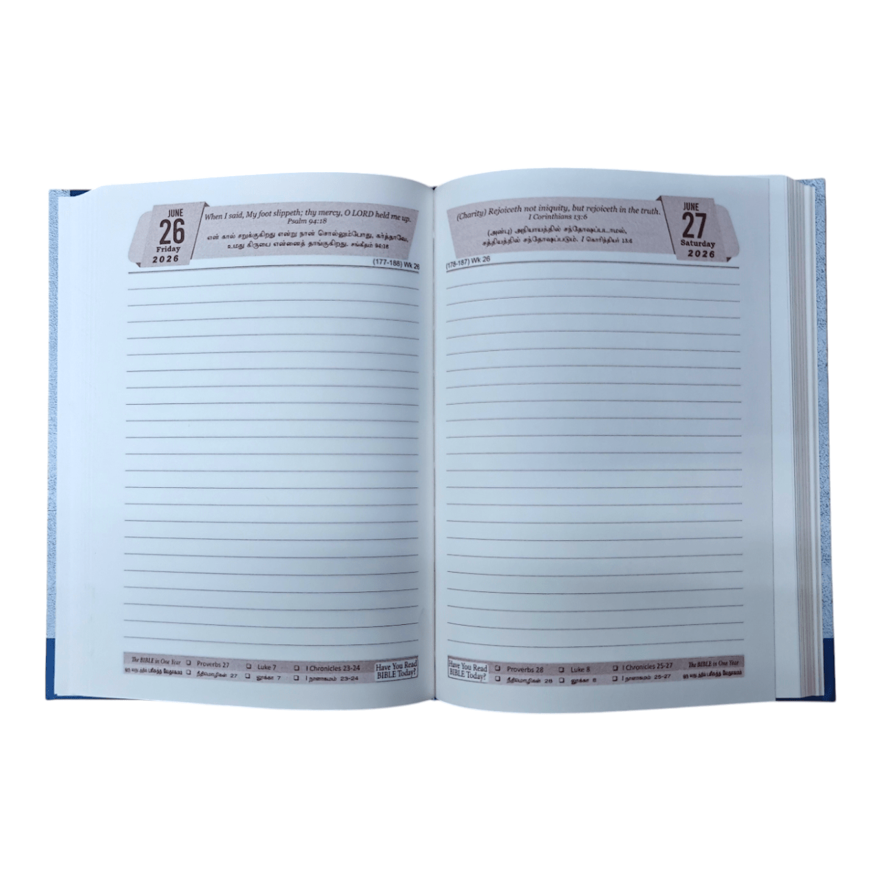 2026 Faith & Focus Planner: A Daily Tamil Bible Verse Diary, Journal, and Agenda for a Spirit-Led Year