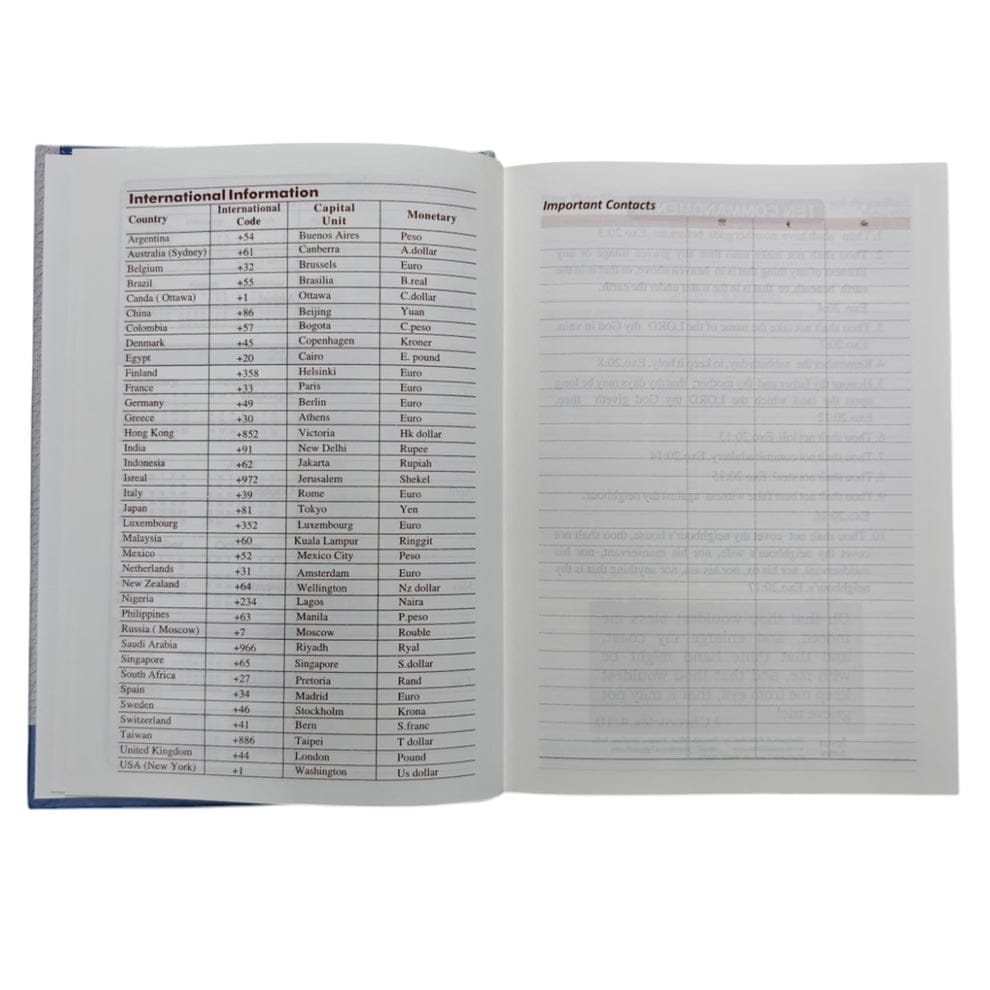 2026 Bible Verse Day Planner – English Scripture Diary with Monthly Goals