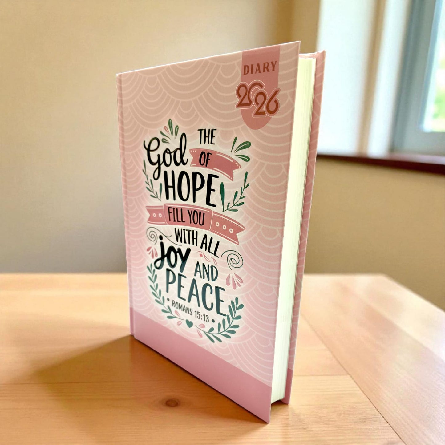 2026 Daily Bible Verse Diary (4-Pack Combo) – English Christian Planner & Journal with Daily Scripture – Beautifully Designed Inspirational New Year Gift Set