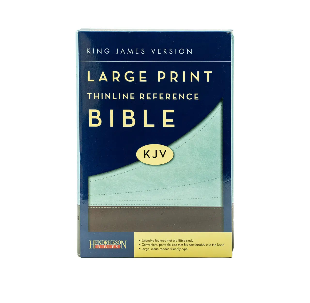 KJV Large Print Thinline Reference Bible (Flexisoft, Chocolate/Blue, Red Letter)