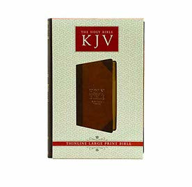 KJV Holy Bible Thinline Large Print image of a classic Christian Bible with large print text for easy reading
