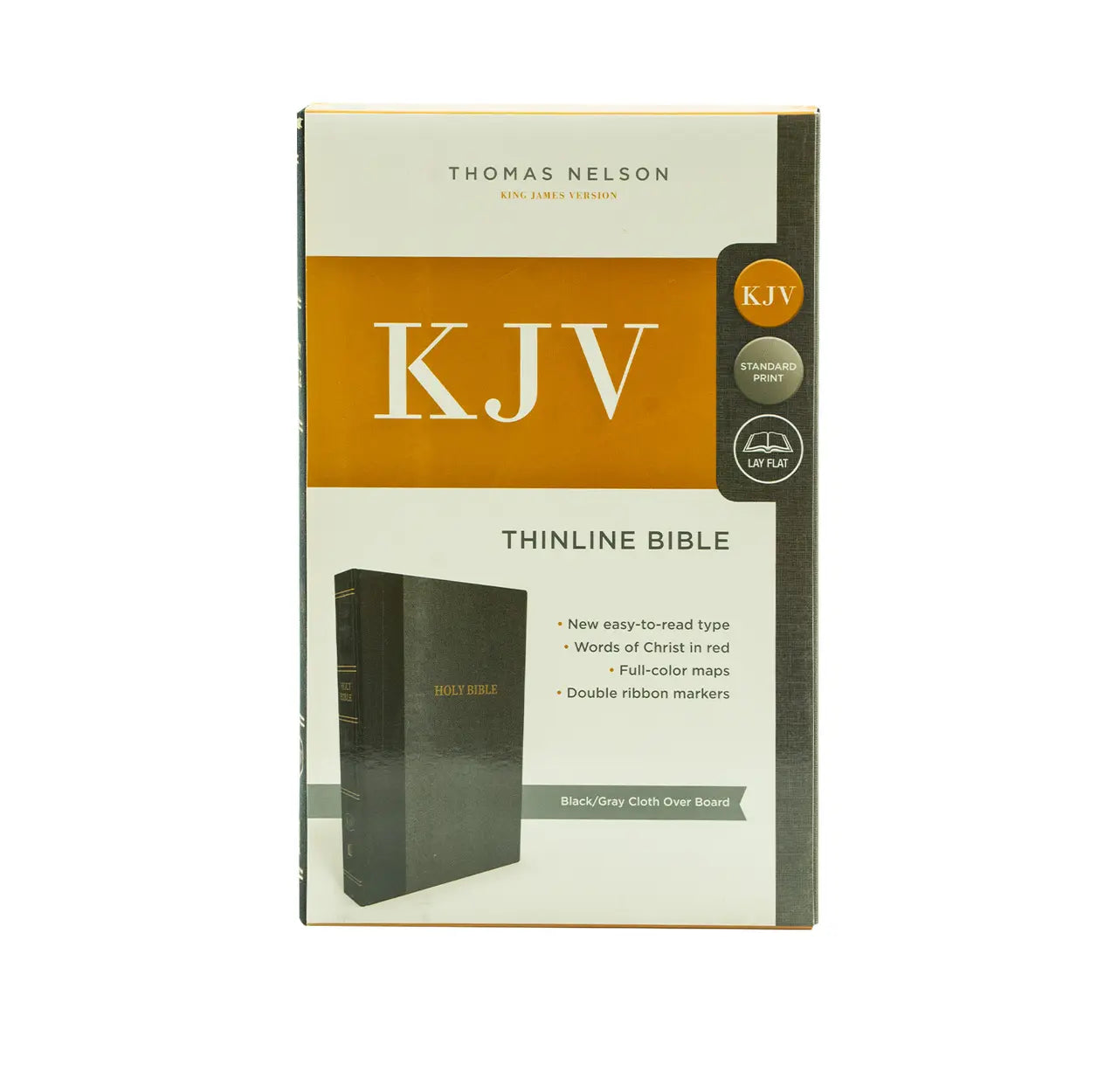 King James Version Thinline Bible with Red Letter Edition and Standard Print