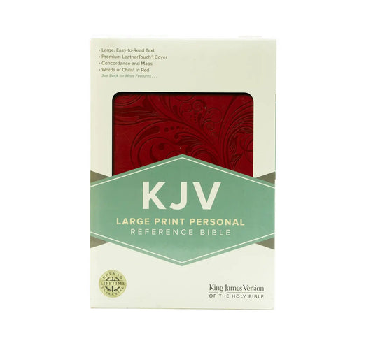 KJV Reference Bible, Personal Size, Large Print, Pink