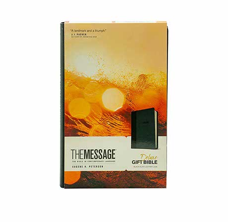 The Message Deluxe Gift Bible (Leather-Look, Black/Slate): The Bible in Contemporary Language