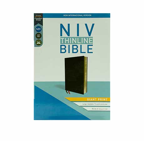 NIV Thinline Giant Print Bible with large text for easy reading