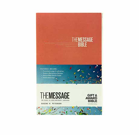 The Message Gift and Award Bible (Softcover, Coral): The Bible in Contemporary Language