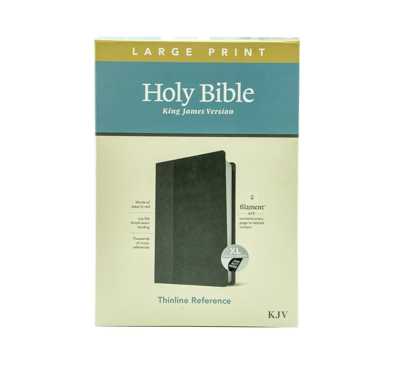 KJV Large Print Thinline Reference Bible with Filament Enabled Technology for easy reading and navigation