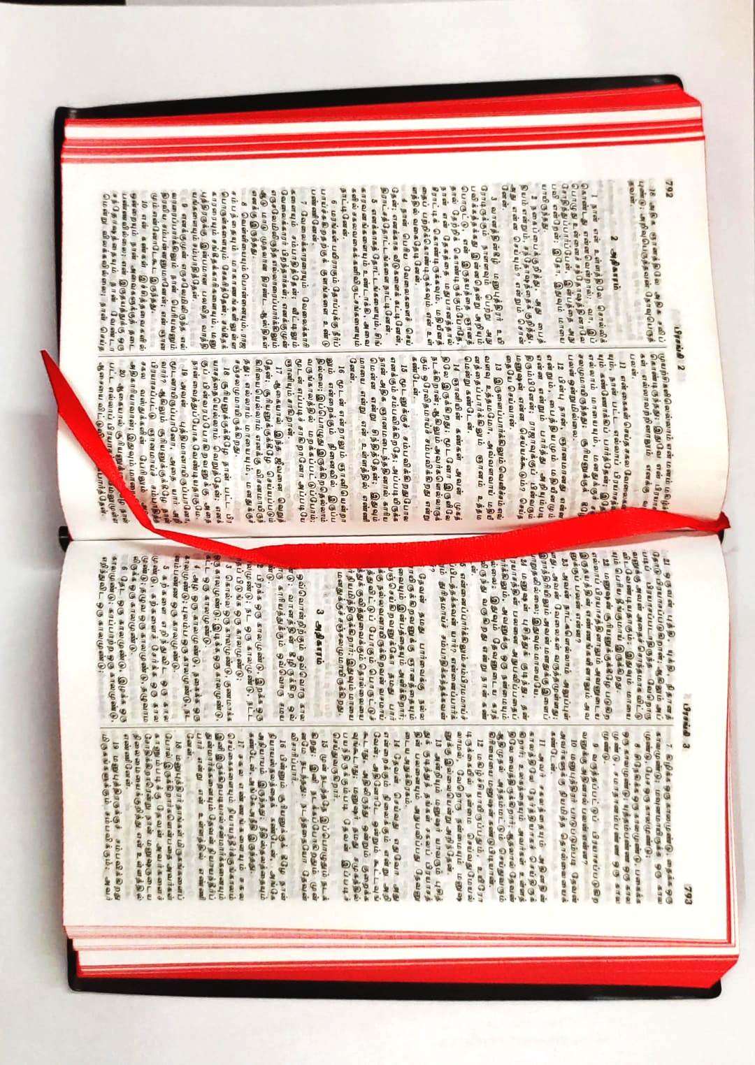 Tamil Ordinary Bible - Semi Compact Edition with Red Edges (Hardcover, 9788122129533)