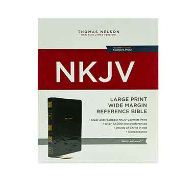 NKJV Wide Margin Large Print Reference Bible