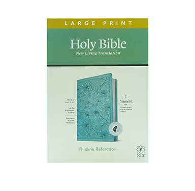 NLT Large Print Thinline Reference Bible with Filament Enabled Technology