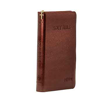 NIV Medium Polyurethane Cross Dark Brown